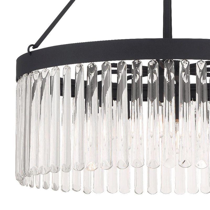 Crystorama Lighting Emory 8 - Light Chandelier in  Black Forged