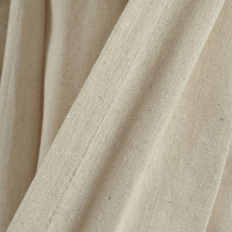 Lush Decor Tassel Window Solid Cotton Blend Semi-Sheer Rod Pocket Single Curtain Panel
