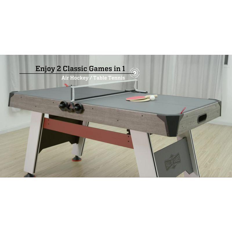 Hall Of Games 66" Air Powered Hockey With Table Tennis Top