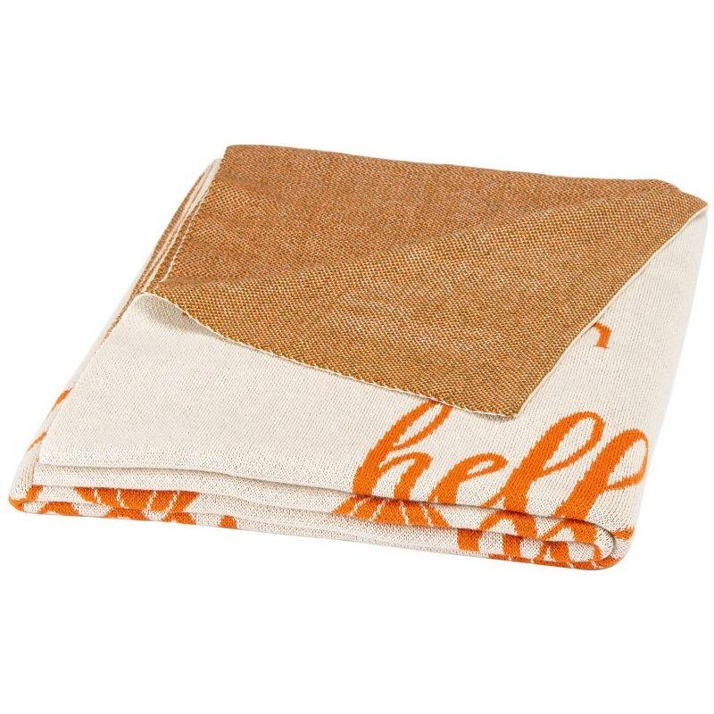 Safavieh 24" x 17" Orange Cotton Pumpkin Throw Blanket