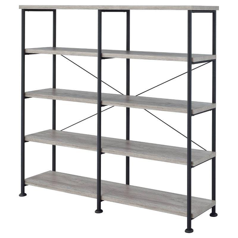 Analiese 4 Shelf Double Bookcase - Coaster