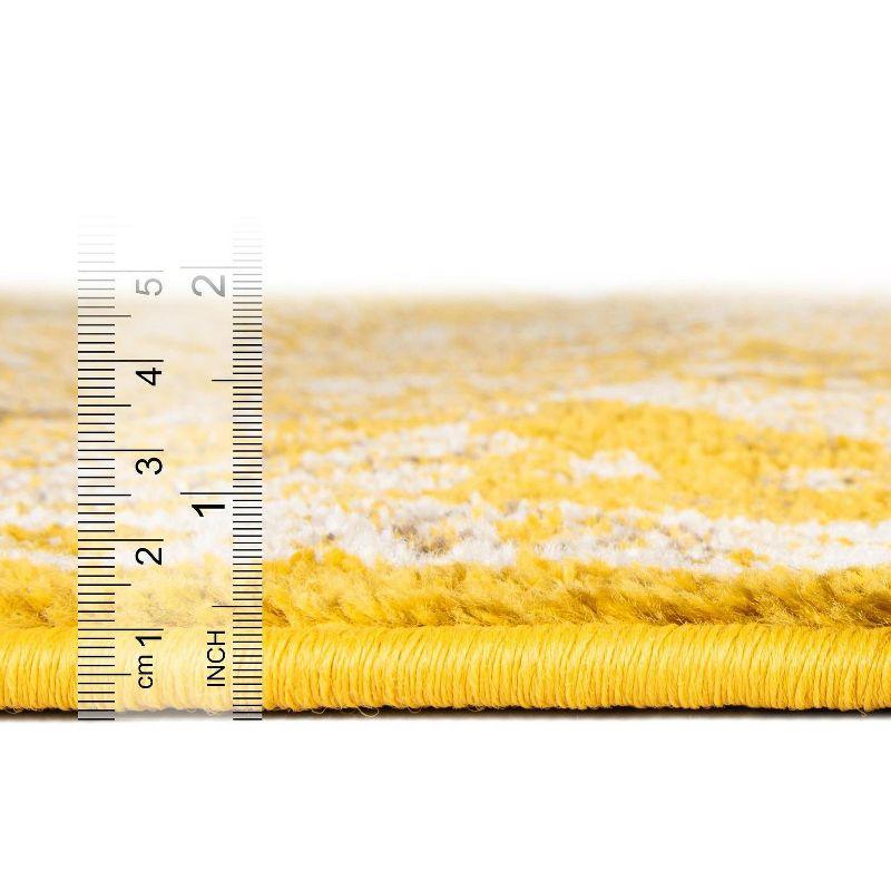 Unique Loom Penrose Collection Area Rug - Blake (5' 3" x 8' Rectangle Yellow/Beige)