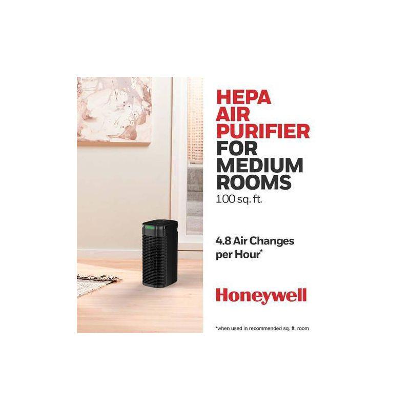 Portable Air Purifier For Medium Rooms (100 Sq Ft). Allergen Reducer For Wildfire/Smoke, Pollen, Pet Dander & Dust. Air Quality Indicator And Auto Mode