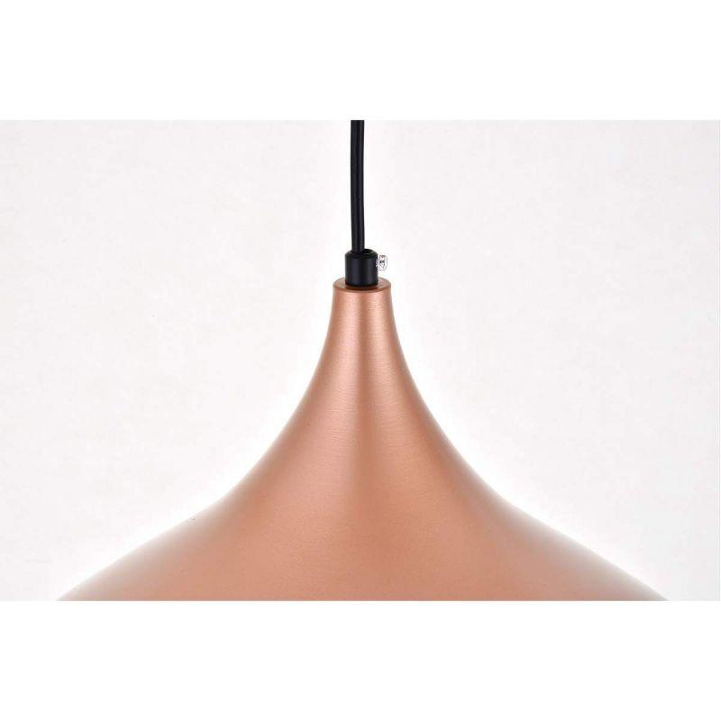 Elegant Lighting Circa 1 Light Honey Gold Pendant