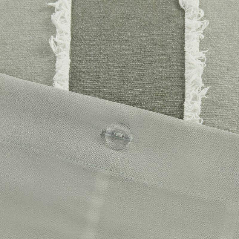 INK+IVY Shay 3 Piece Striped Cotton Duvet Cover Set