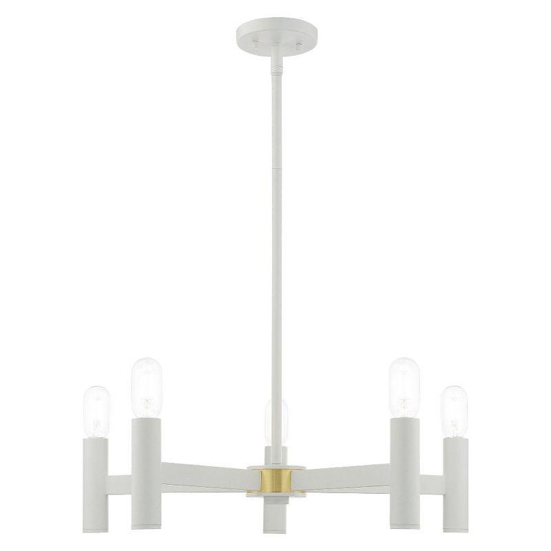 Livex Lighting Copenhagen 5 - Light Chandelier in  White