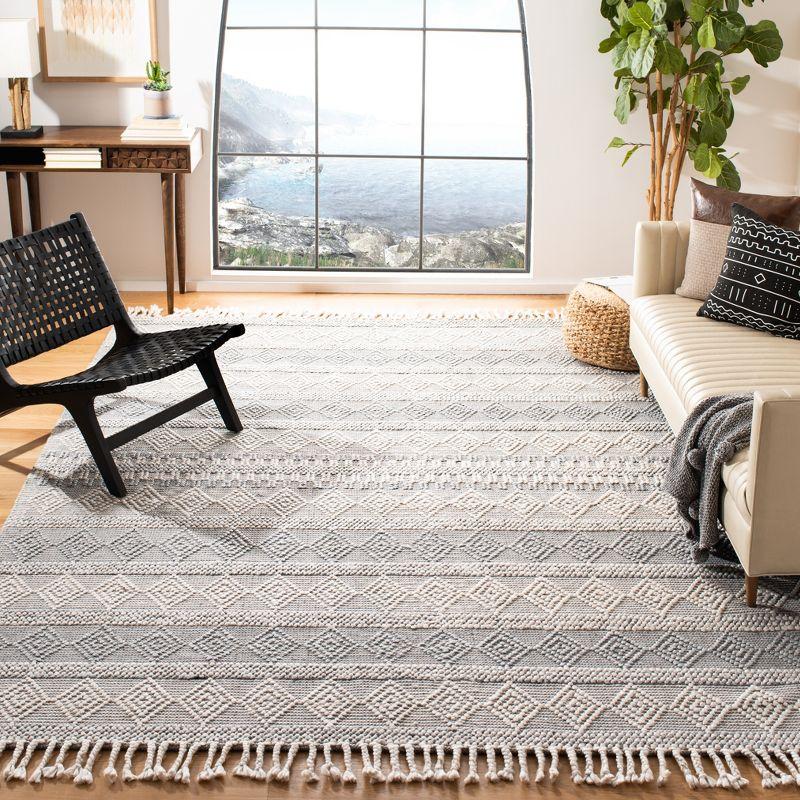 Natura NAT317 Hand Woven Area Rug - Silver - 8'9"x11'9" - Safavieh.