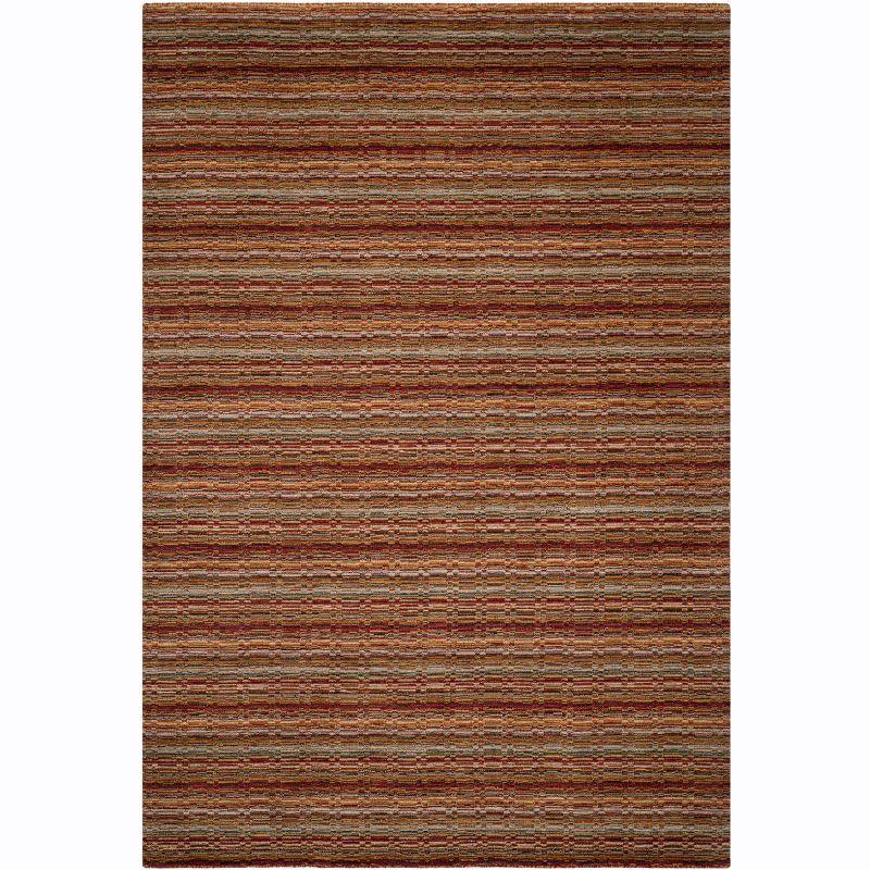 Himalaya Multicolor Hand-Knotted Wool 6' x 9' Rug