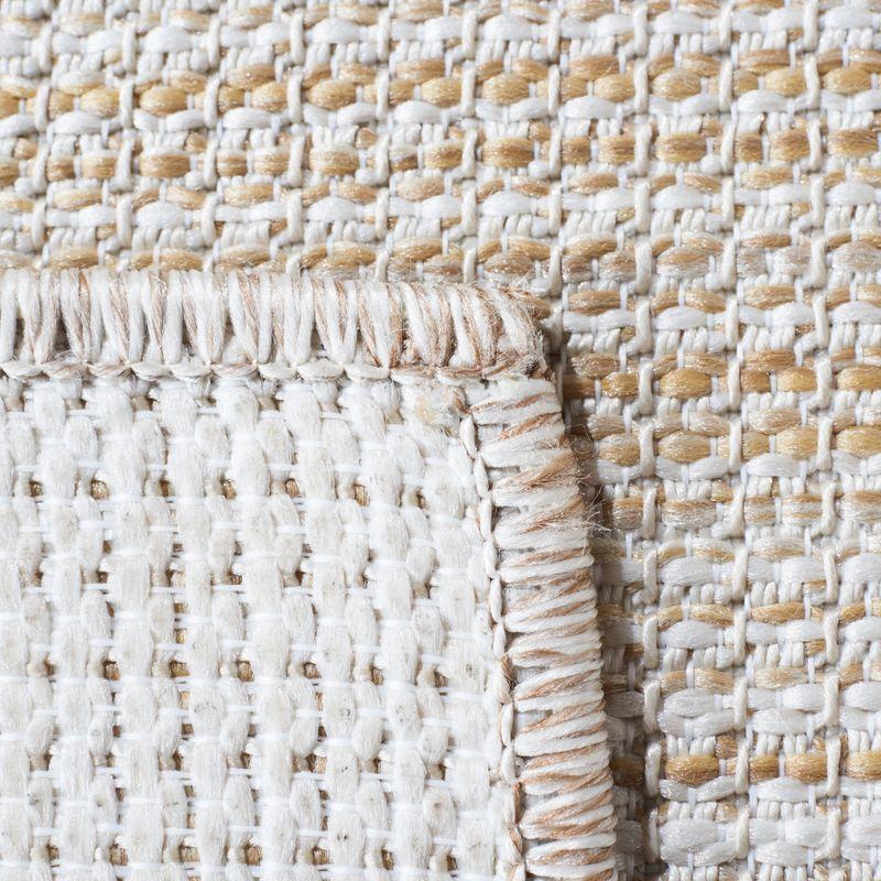 Hampton HTN231 Power Loomed Indoor/Outdoor Area Rug - Natural - 5'1"x7'6" - Safavieh.