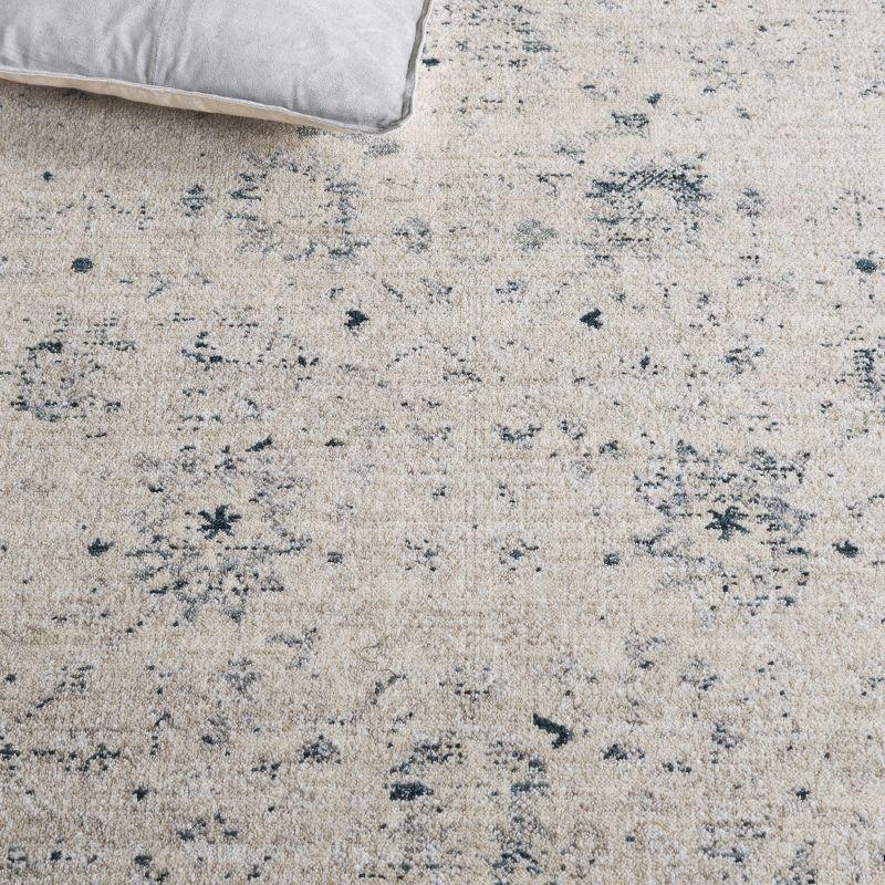 Antique Patina ANP656 Machine Made Loomed Area Rug - Ivory/Blue - 9'-0" x 11'-6" - Safavieh