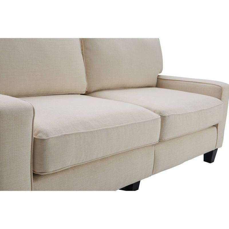 Serta Palisades 73" Track Arm Sofa, Easy Care Fabric, Soft Pillow Back, Pocket Coil Seat Cushions