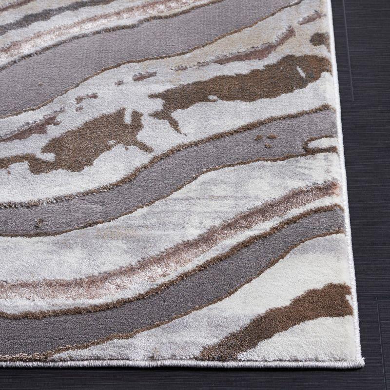 Wade Logan® Swindle Abstract Gray/Beige Area Rug