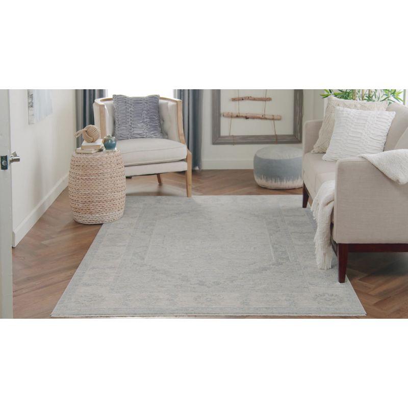Nourison Asher ASR02 Indoor only Area Rug - Grey 5'3" x 7'8"