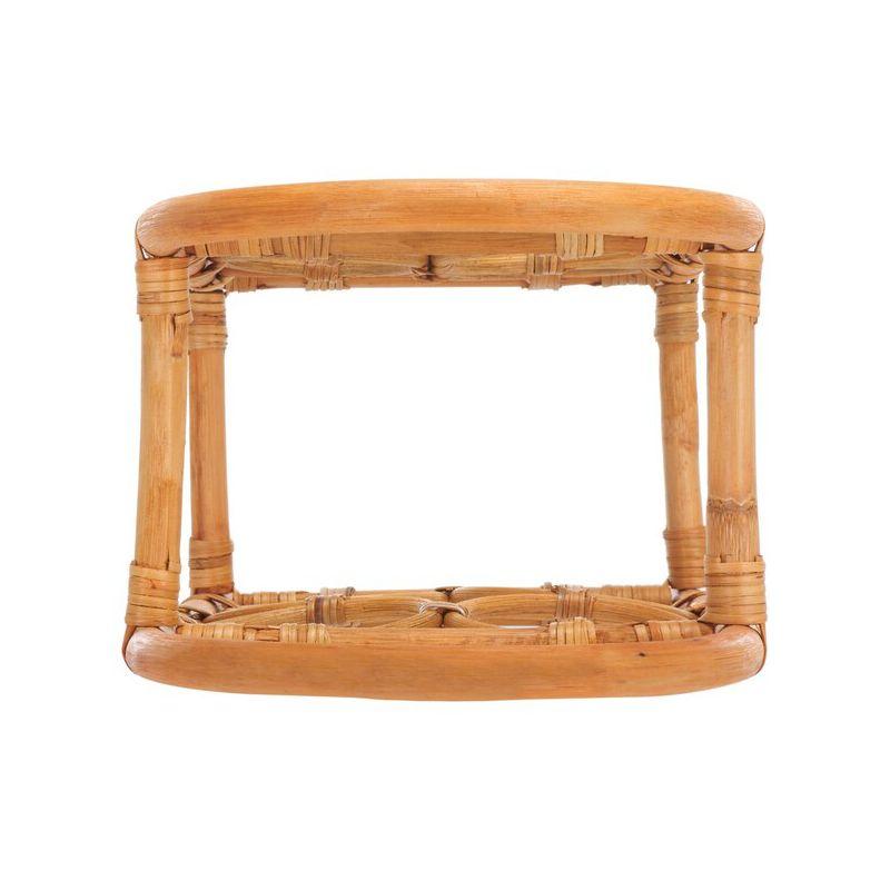 Lyza Rattan Bottle Rack - Natural - Safavieh