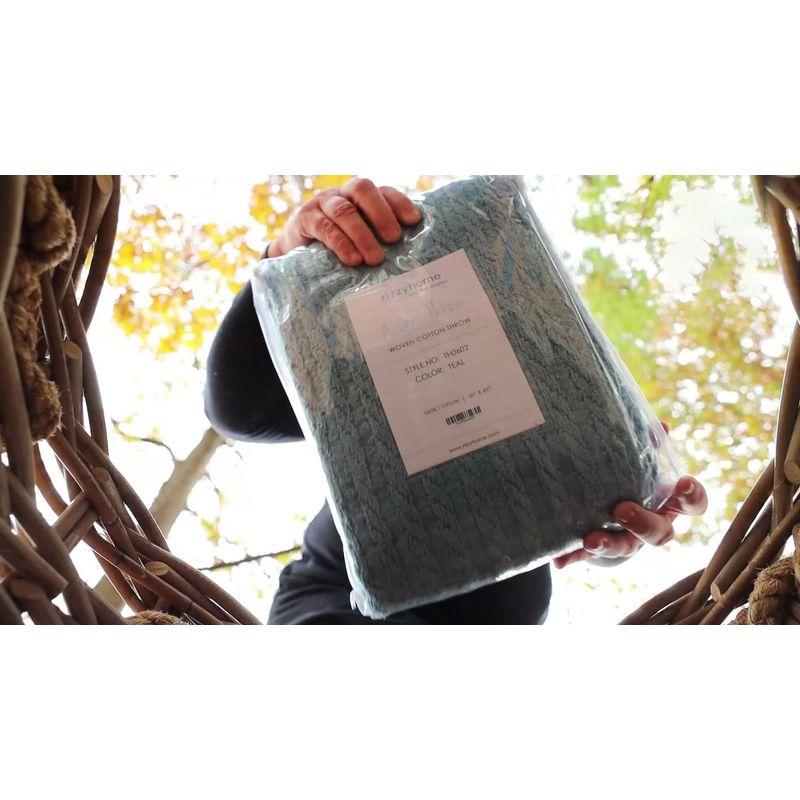 Rizzy Home Hand Woven Throw Blanket