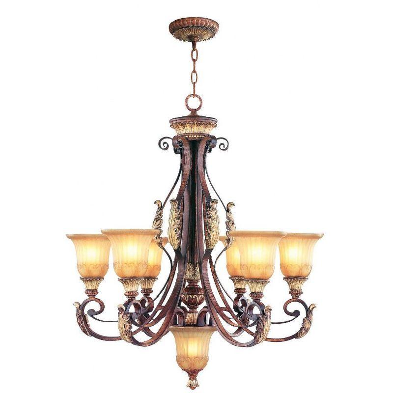 Livex Lighting Villa Verona 6 - Light Chandelier in  Verona Bronze/Aged Gold Leaf