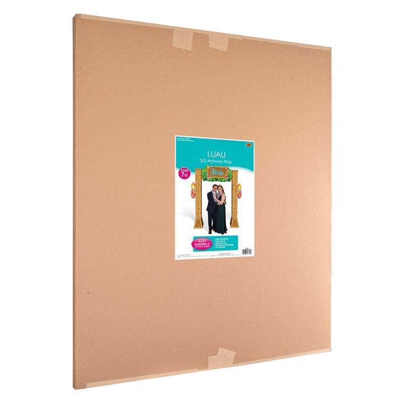 Beistle Luau 3-D Archway Prop, 7' 11" x 5' 11.75", (1/Box) Multicolored