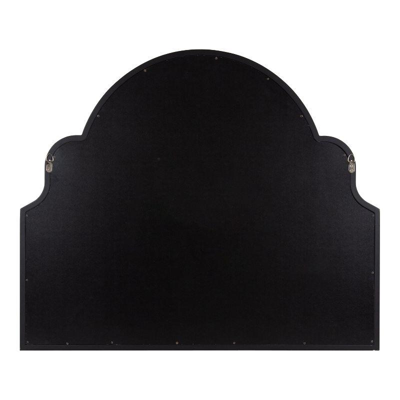 Kate and Laurel Hogan MDF Arch Mirror, 36x30, Black