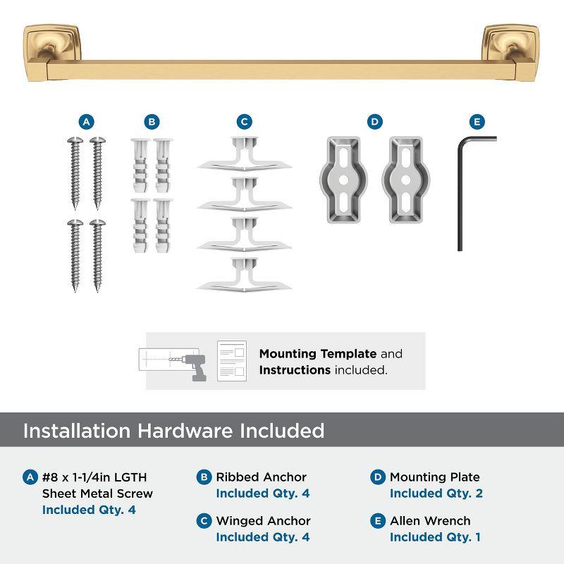 Amerock Stature Champagne Bronze 18 inch (457mm) Towel Bar