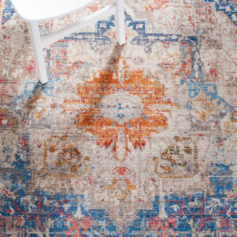 Vintage Persian VTPB438 Power Loomed Runner Rug - Blue/Multi - 2'2"x7' - Safavieh.