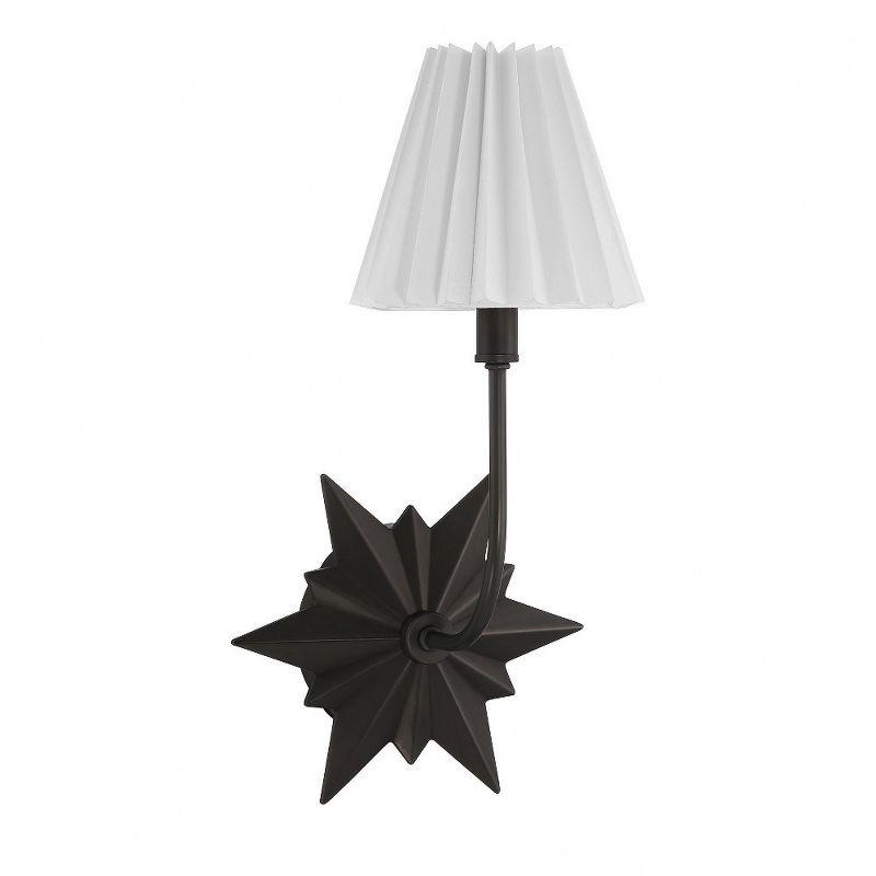 Ivy Bronx Ligetti Metal Armed Sconce in Black