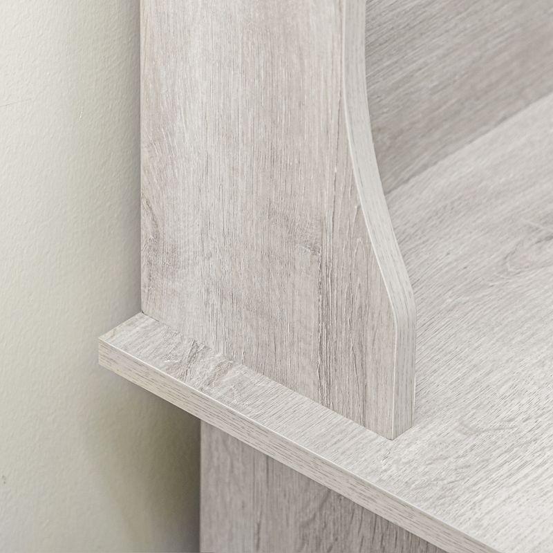 HOMCOM Hall Tree with Shoe Storage Bench, Entryway Bench with Coat Rack, Accent Coat Tree with Adjustable Shelves for Mud Room, Distressed White