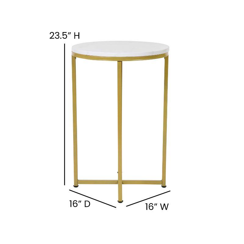 Flash Furniture Hampstead Collection End Table - Modern Laminate Accent Table with Crisscross Frame