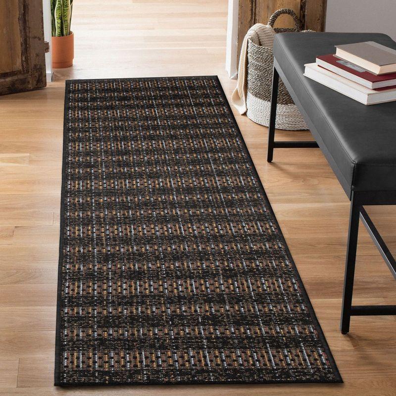 Midnight Elegance 24" Indoor/Outdoor Flat Woven Area Rug