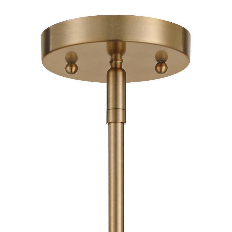 360 Lighting Partridge 9 1/2" Modern Pendant Ceiling Light Fixture Dining Room Over Table Kitchen Island Foyer Hanging Round Brass Mirror Glass Mini