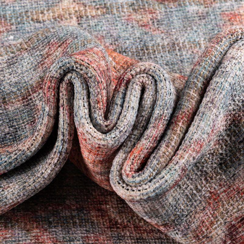 Unique Loom 2' 7 x 12' 0 Nostalgia Olivia Machine Washable Antique Blue Area Rug