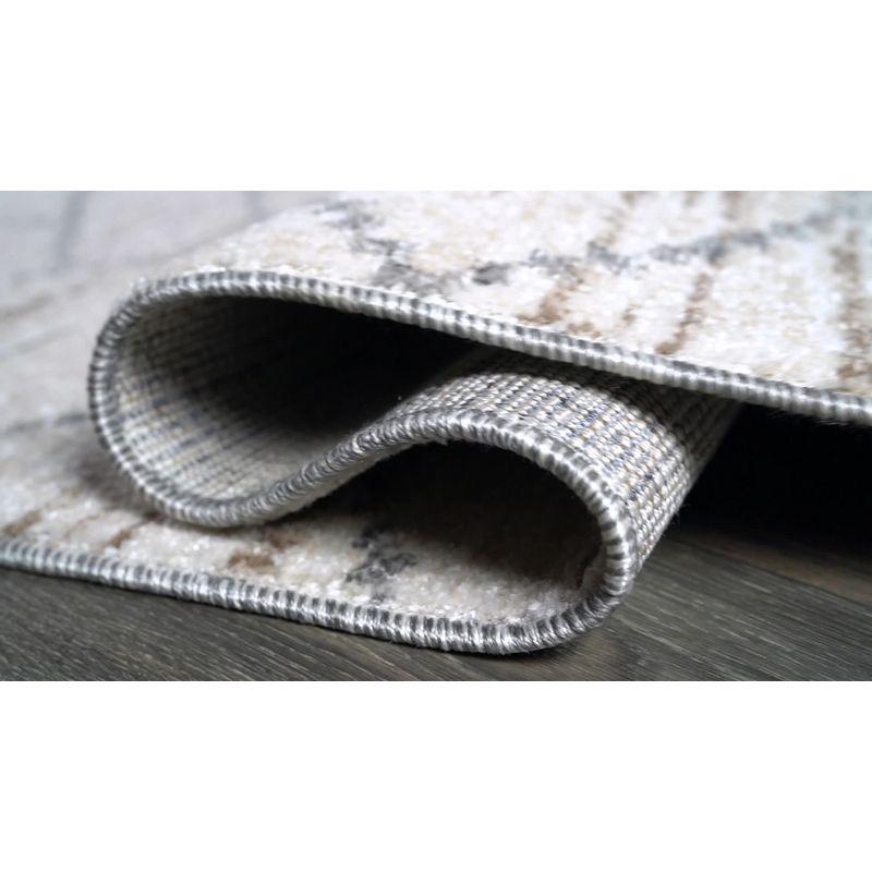2'x8' Asilah Moroccan Modern Diamond Runner Rug, Gray - JONATHAN Y