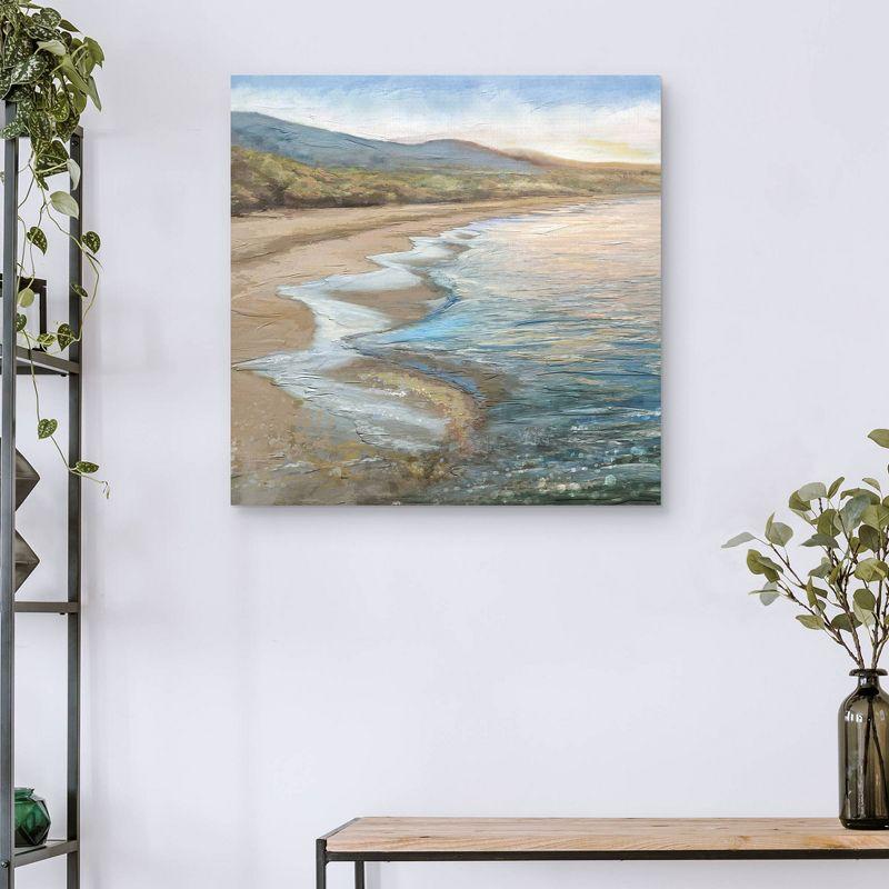 35" x 35" Rolling Tides by Studio Arts Unframed Wall Canvas - Masterpiece Art Gallery