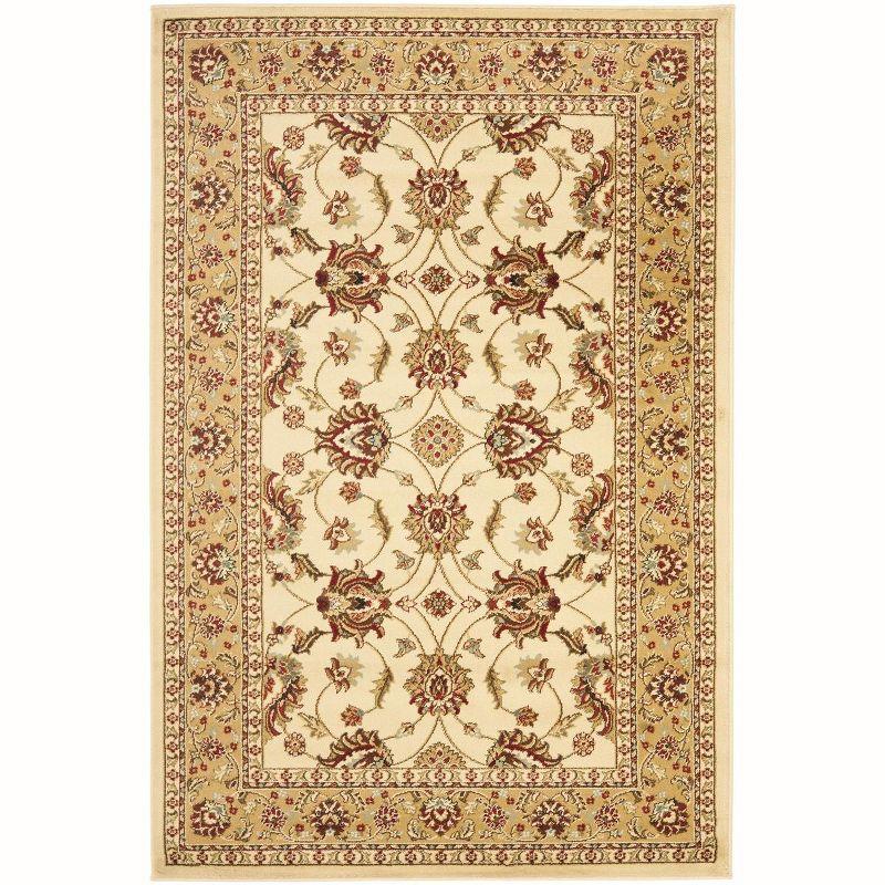 Elegant Ivory and Beige Tufted Floral Area Rug - 4' x 6'