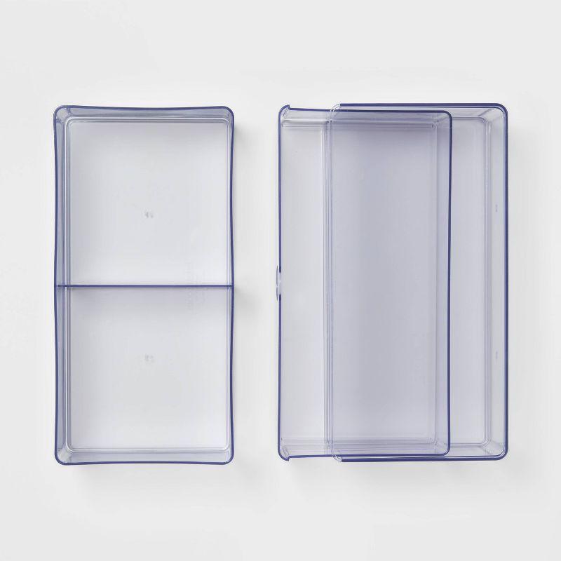 Clear Stackable Drawer - Brightroom™: Plastic Shower Organizer & Bath Caddy, 6"x6"x6"