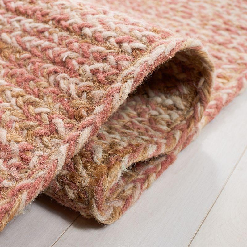 Natural Fiber NFB950 Hand Loomed Area Rug - Pink/Natural - 3'x5' - Safavieh.