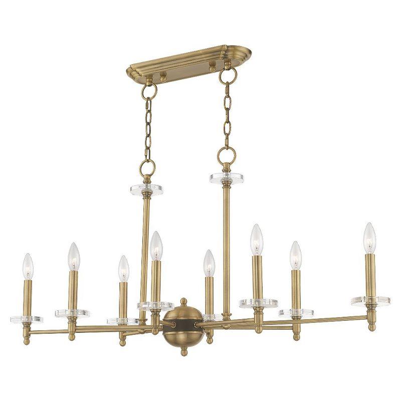 Livex Lighting Bennington 8 - Light Chandelier in  Antique Brass