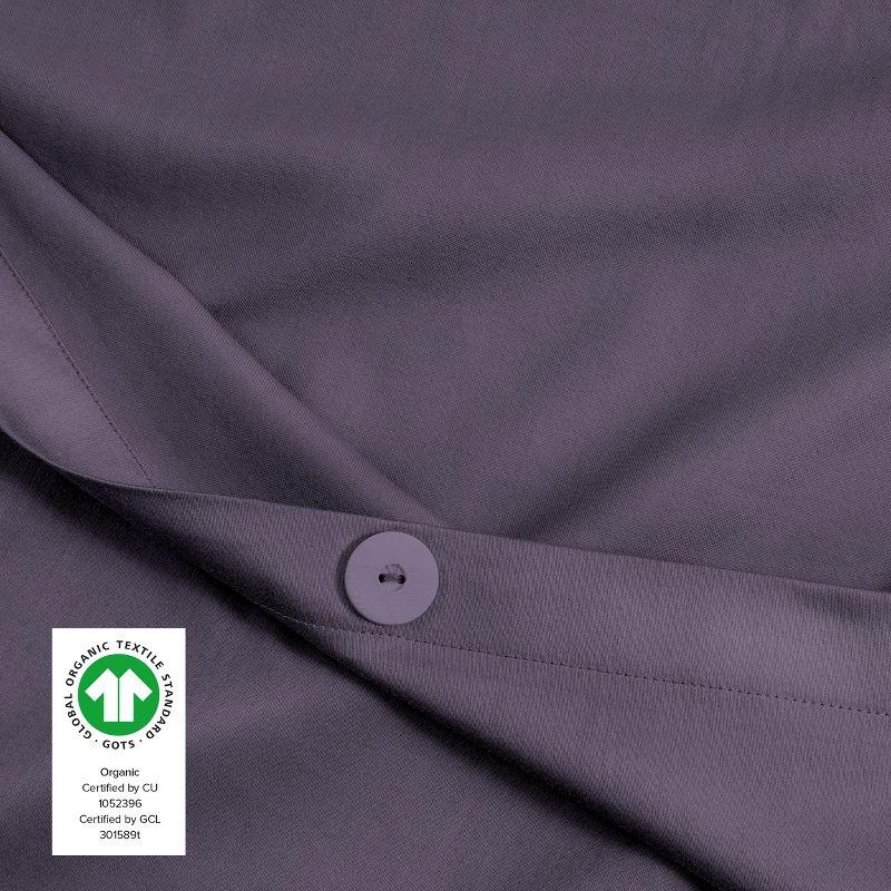 400 Thread Count Organic Cotton Sateen Duvet Cover Set