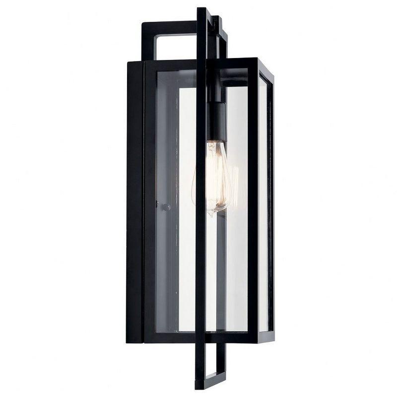 Goson™ 20" 1 Light Wall Light with Clear Glass Black