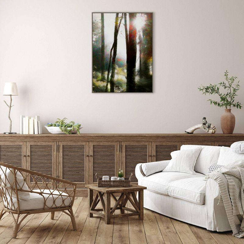 32" x 42" Dare to Believe by Helen White: Amanti Art Canvas, Modern Forest Scene