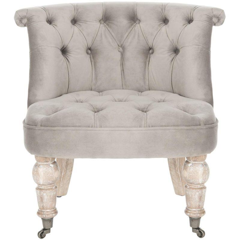 Carlin Tuffted Chair - MCR4711 - Mushroom - Safavieh