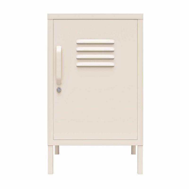 Cache Metal Locker End Table with Storage