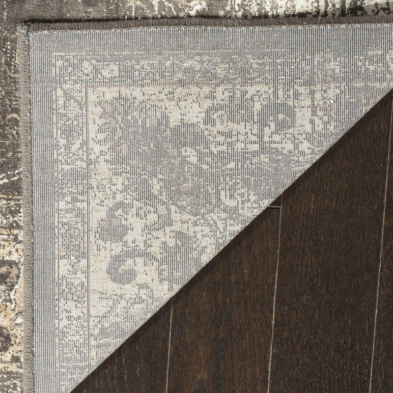 Vintage VTG117 Power Loomed Indoor Skid-Resistant Area Rug - Soft Anthracite - 12'x18' - Safavieh