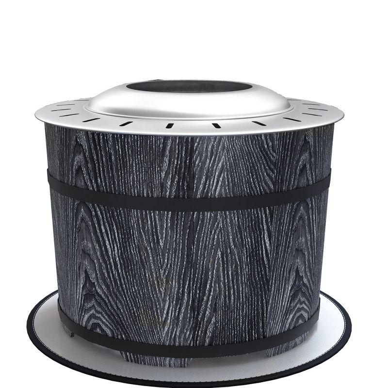 Outsunny 20.5" H x 20.5" W Stainless Steel Wood Burning Outdoor Fire Pit