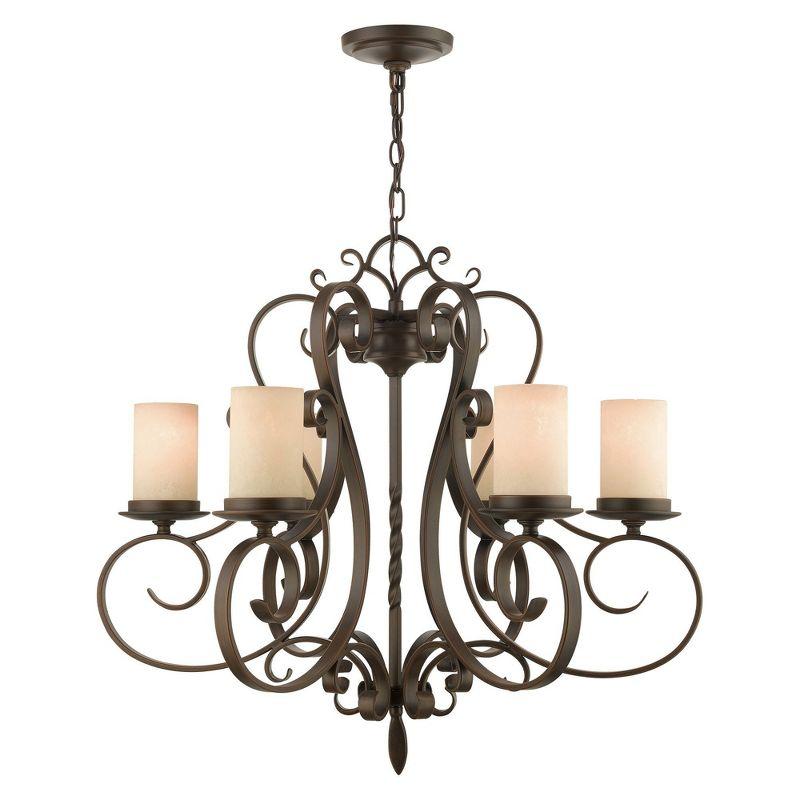 Livex Lighting Millburn Manor 6 - Light Chandelier in  Imperial Bronze
