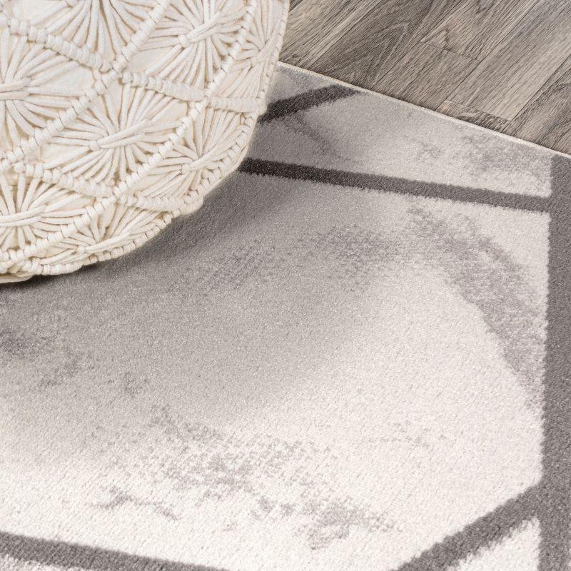 Patras Modern Geometric Marbled Area Rug - JONATHAN Y