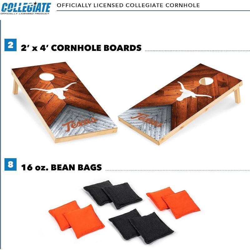 NCAA Texas Longhorns 2'x4' Wood Cornhole Set