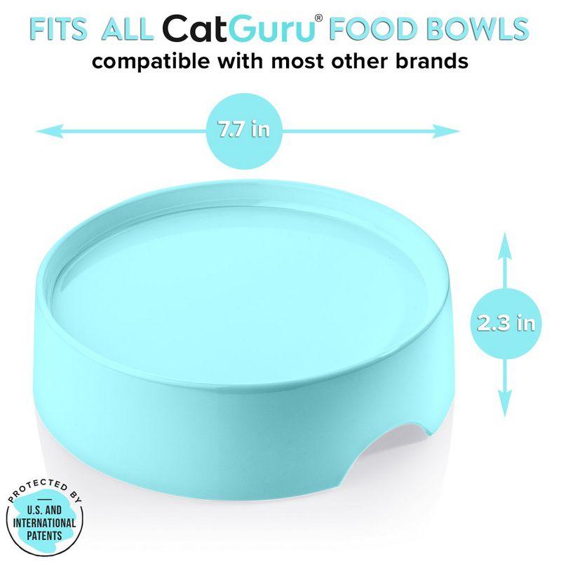 CatGuru Cat Food Table, Raised Stand for Food and Water Cat Bowls