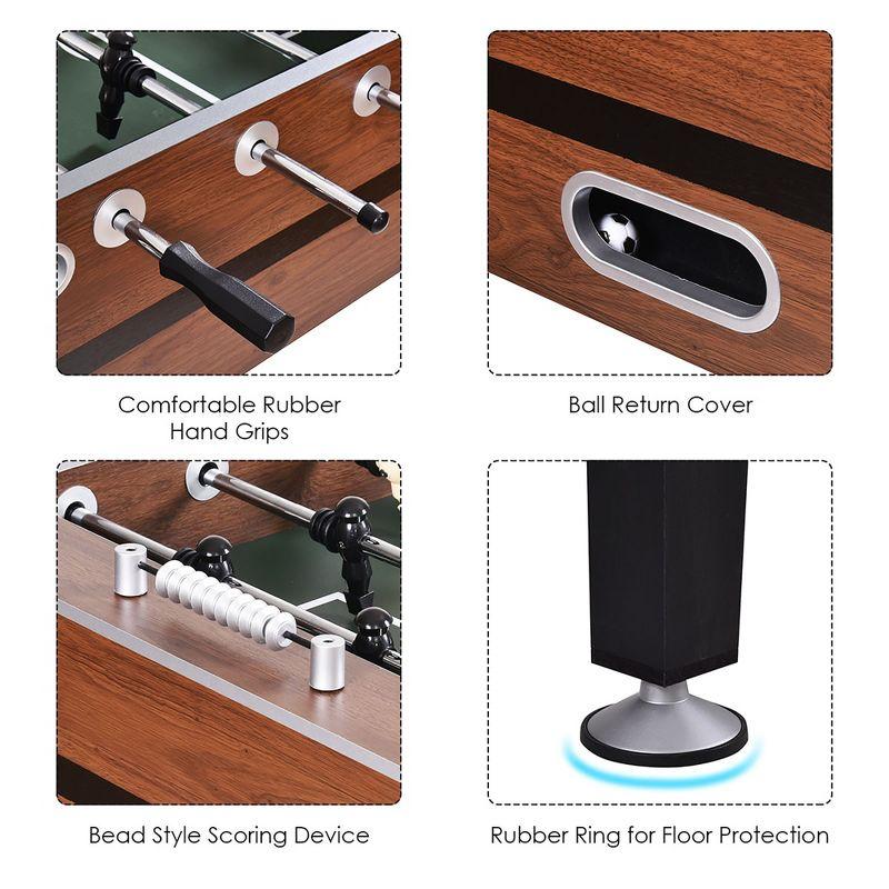 Costway 54'' Foosball Soccer Table Competition Sized Football Arcade Indoor Game Room