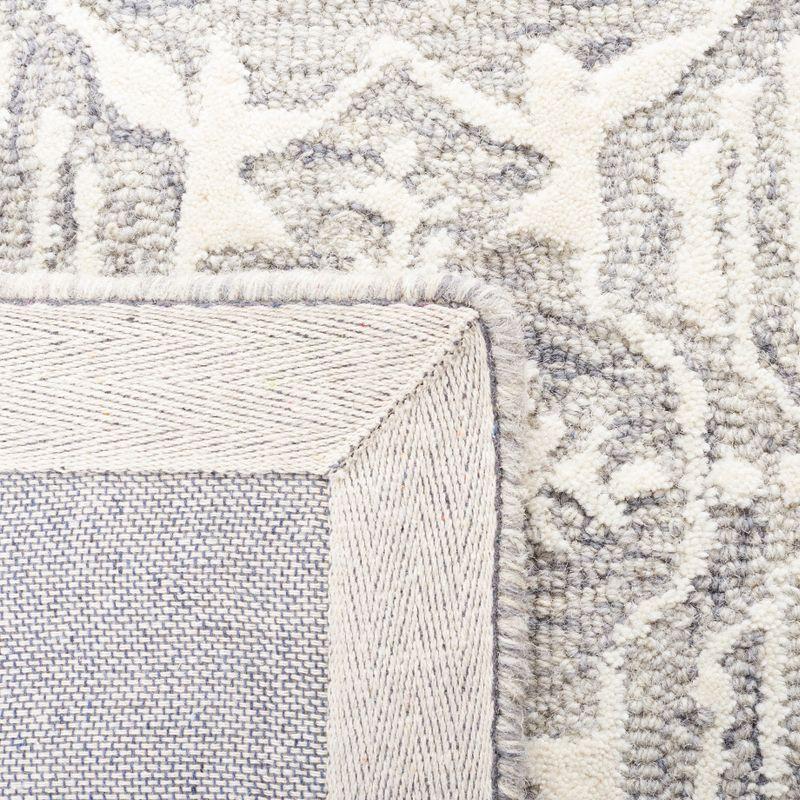 Metro MET903 Hand Tufted Indoor Area Rug - Dark Grey/Ivory - 6'x6' - Safavieh