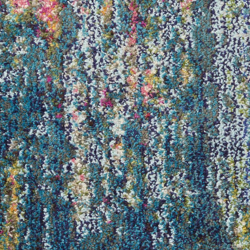 Nourison Celestial 2'2"X10' (10' Runner) Blue/Yellow Indoor Area Rug Colorful Contemporary Abstract by Nourison